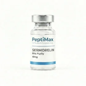 Sermorelin peptides research grade lyophilized vial high purity laboratory compound